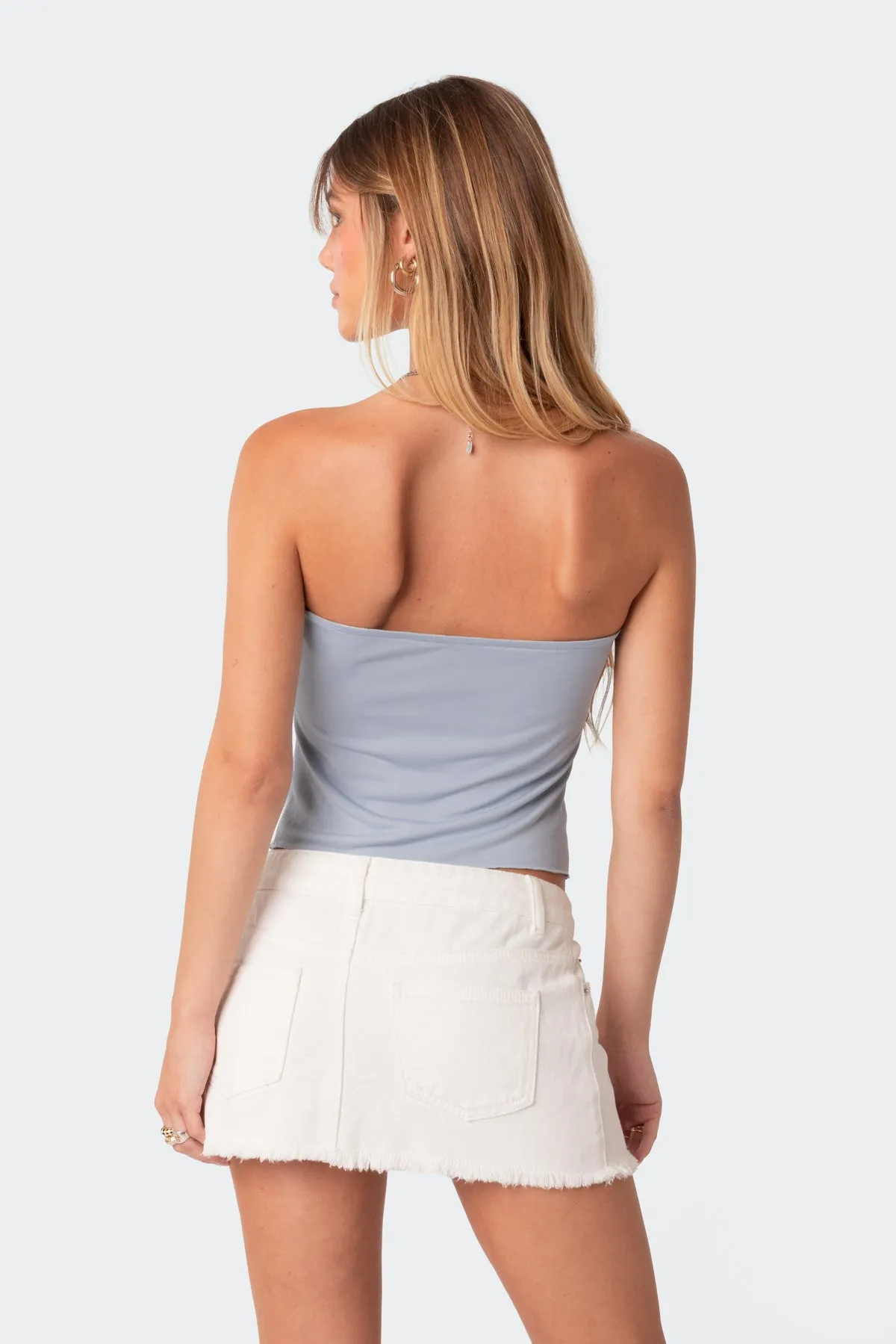 Twisted Split Front Tube Top sold by Edikted product image thumbnail 5