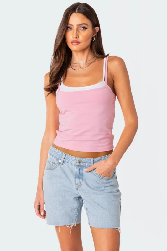 Layered Tank Top sold by Edikted