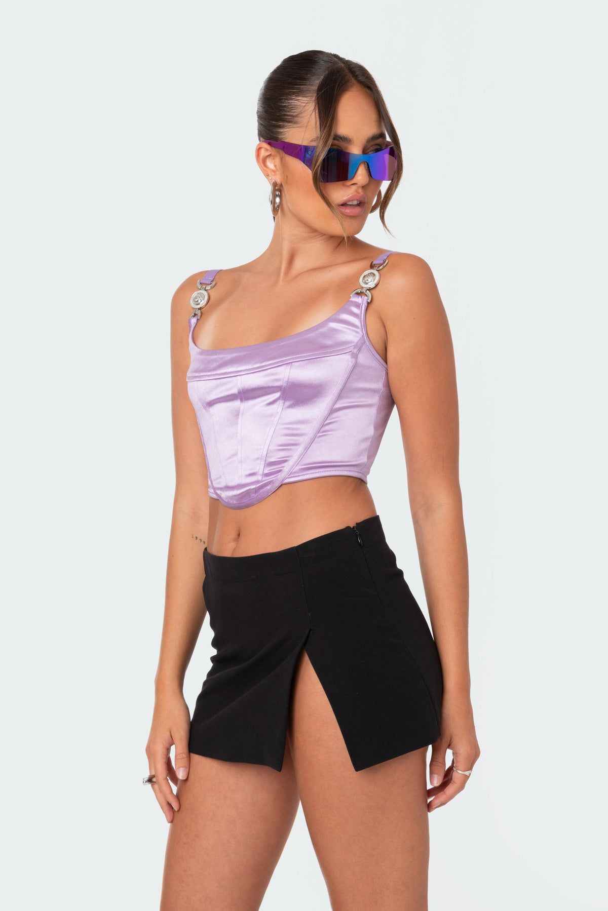 Sloane Satin Corset sold by Edikted product image thumbnail 4