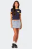 Foxx Denim Mini Skirt sold by Edikted