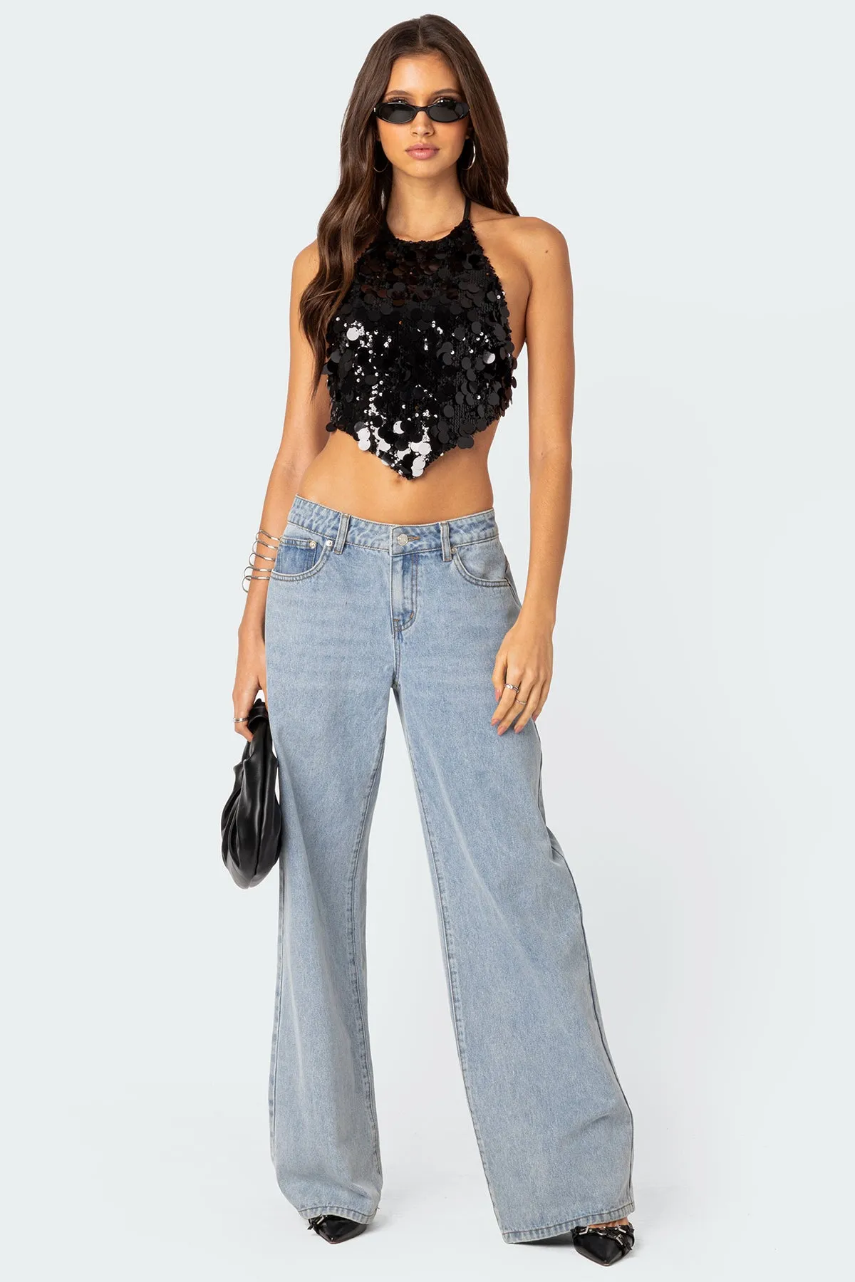 Caelia Sequin Open Back Top sold by Edikted product image thumbnail 2