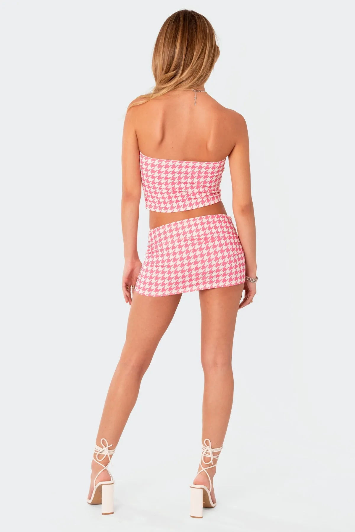 Pepita Low Rise Mini Skirt sold by Edikted product image thumbnail 4