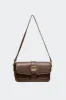 Faux Leather Buckle Bag sold by Edikted
