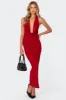 Cowl Neck Open Back Maxi Dress sold by Edikted