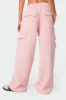 Wide Leg Cargo Sweatpants sold by Edikted