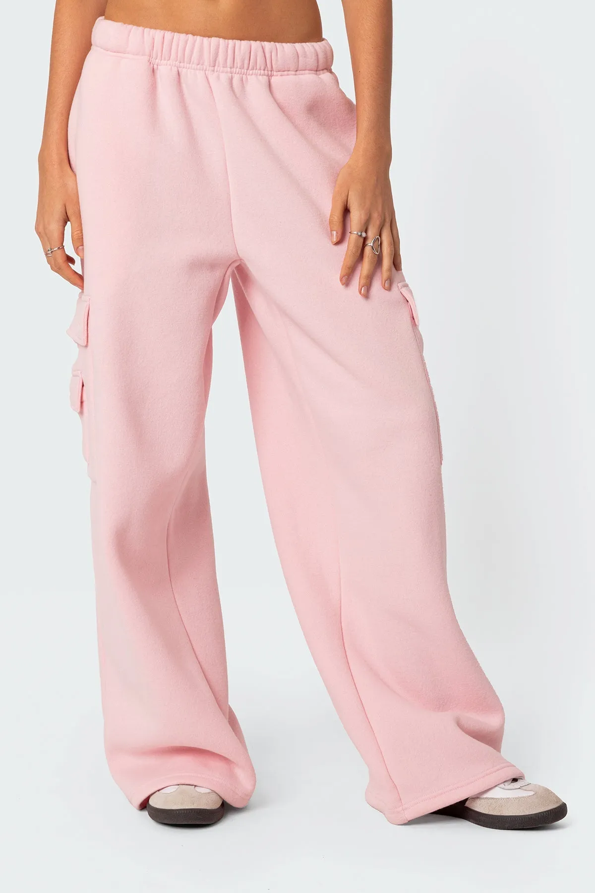 Wide Leg Cargo Sweatpants sold by Edikted product image thumbnail 3