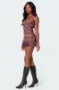 Jamie Pleated Plaid Mini Skort sold by Edikted