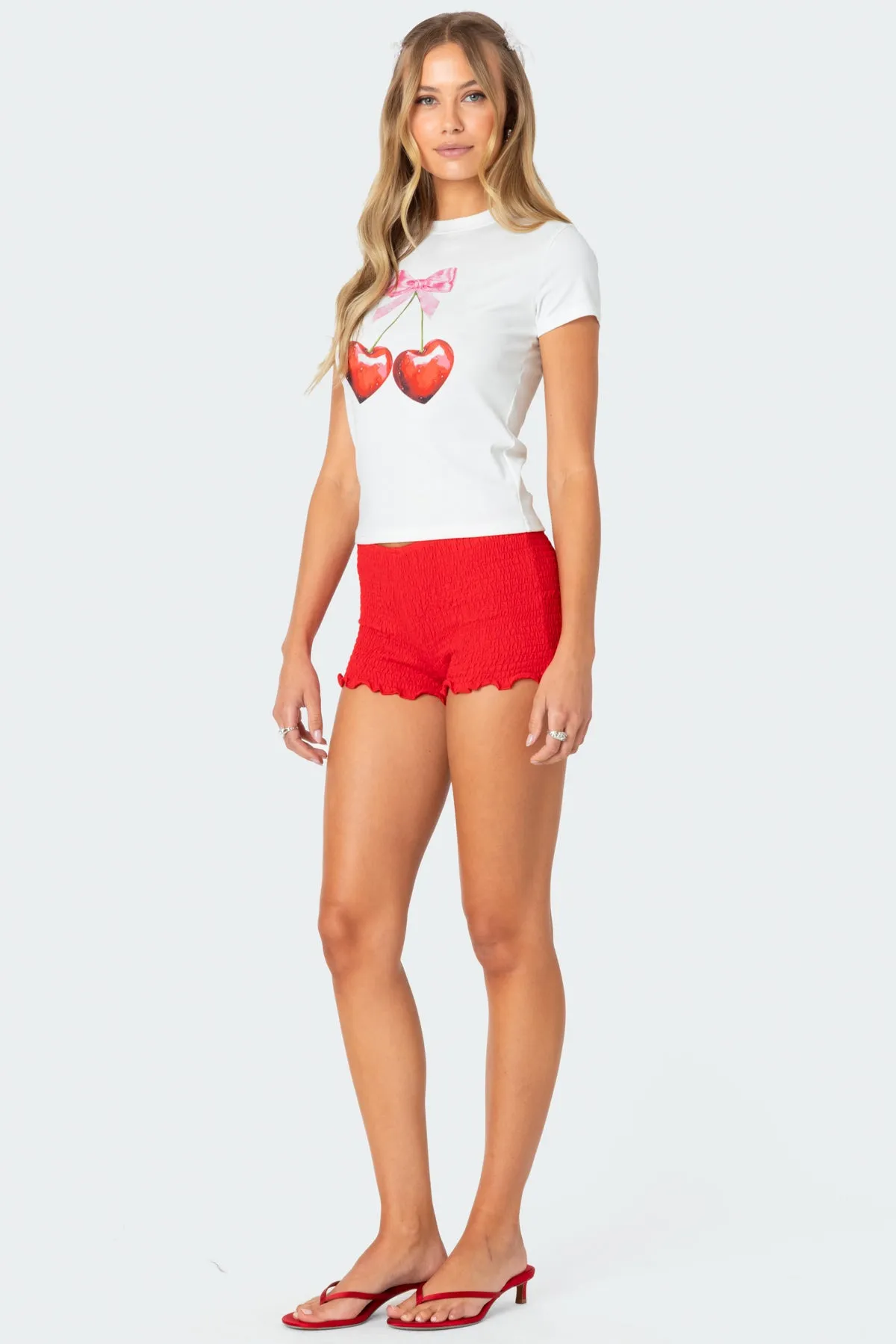 Cherry Heart T Shirt sold by Edikted product image thumbnail 4