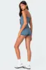 Mandi Lace Trim Romper sold by Edikted