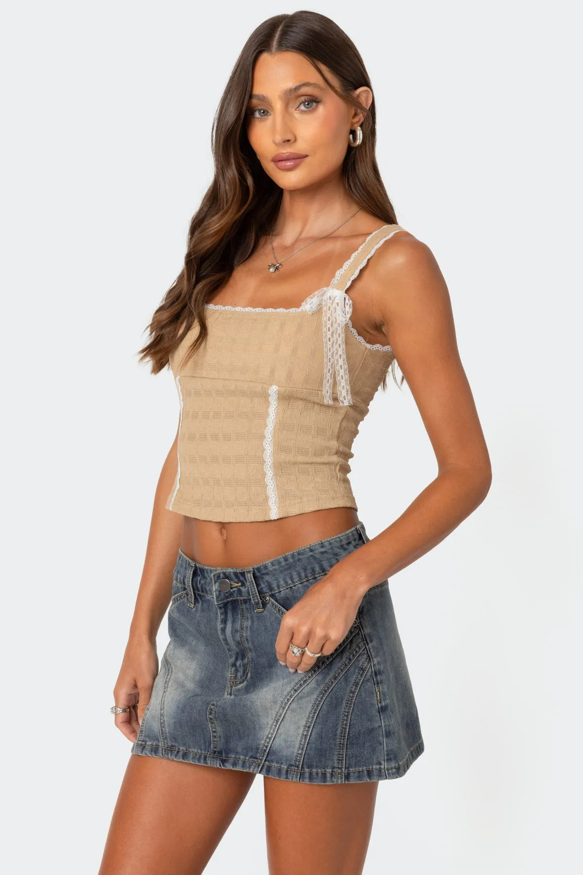 Textured Bustier Top sold by Edikted product image thumbnail 3