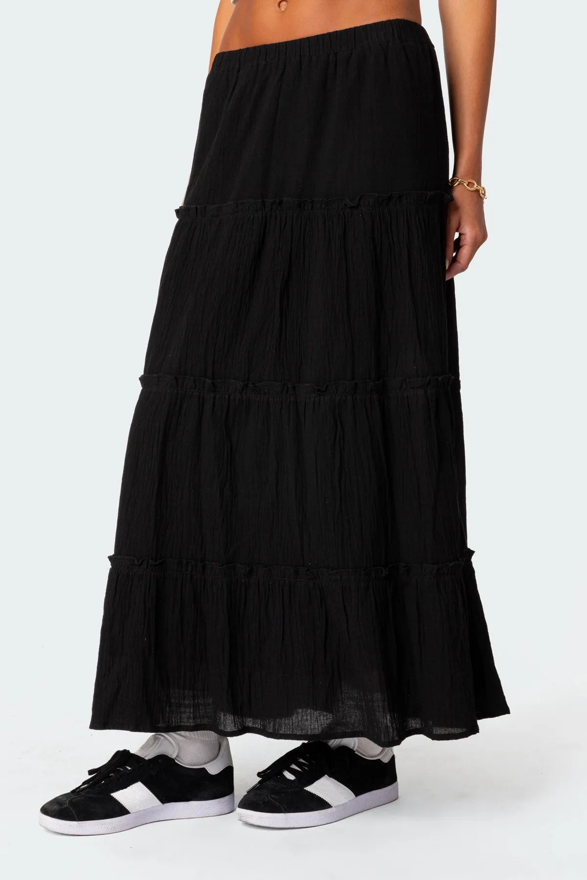 Charlotte Tiered Maxi Skirt sold by Edikted product image thumbnail 3