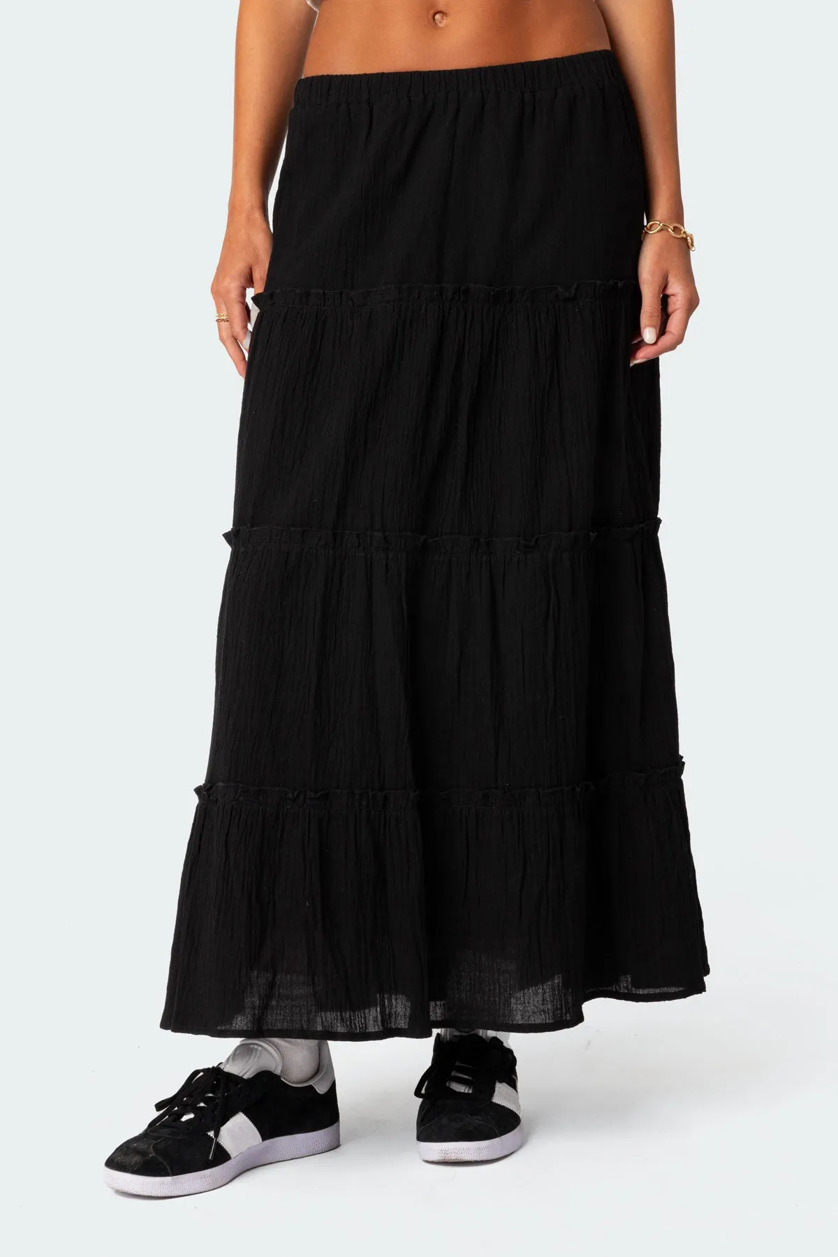 Charlotte Tiered Maxi Skirt sold by Edikted product image thumbnail 4