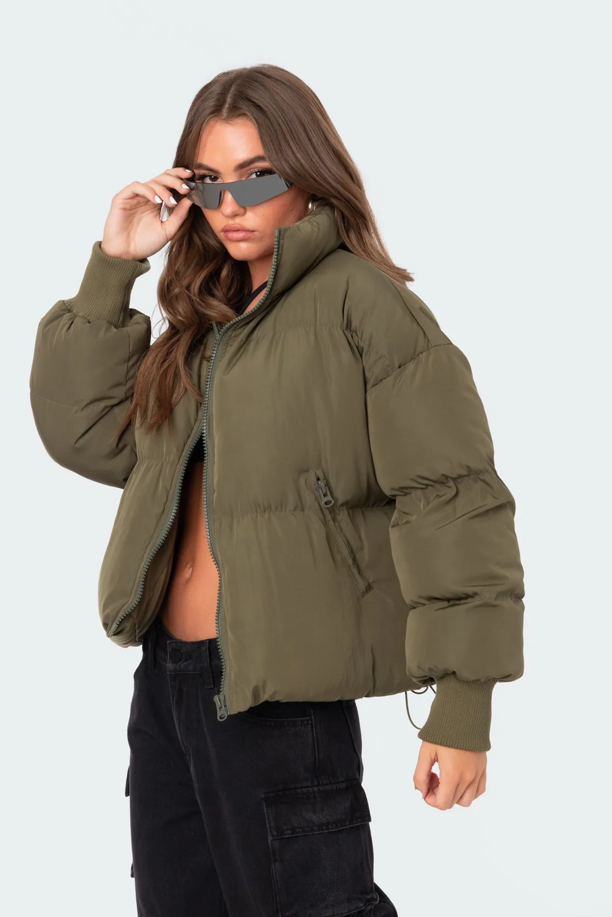 Luca Oversized Puffer sold by Edikted product image thumbnail 3