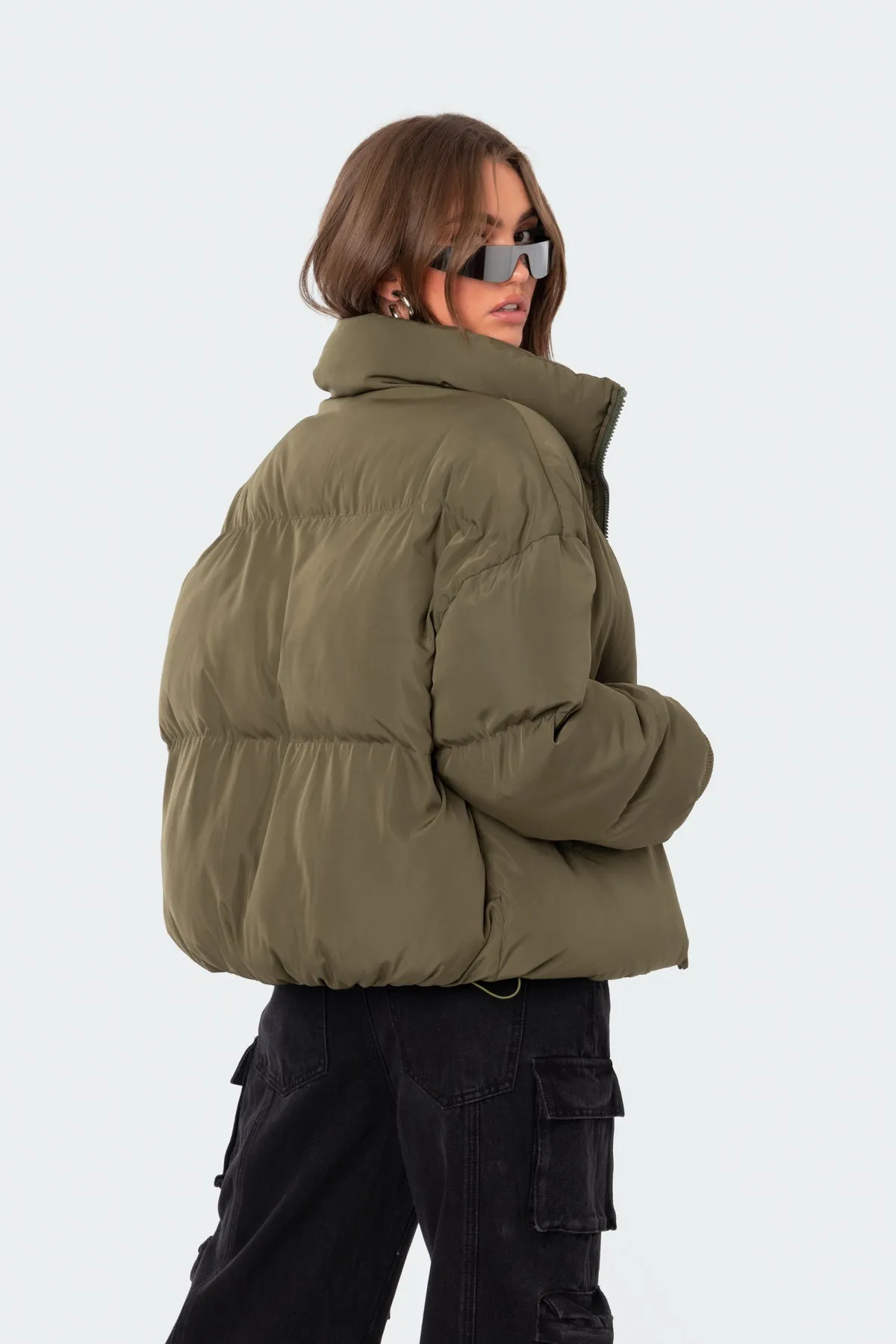 Luca Oversized Puffer sold by Edikted product image thumbnail 4