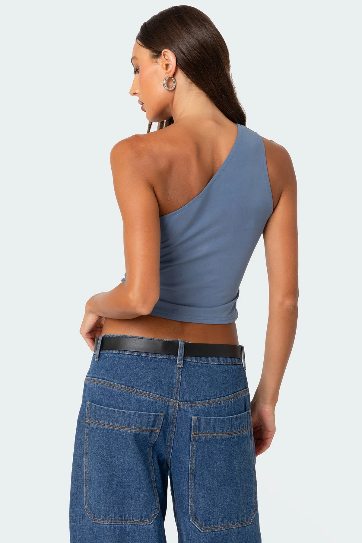 Ivy Ruched One Shoulder Top sold by Edikted product image thumbnail 4