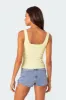 Lola Ribbed Tank Top sold by Edikted
