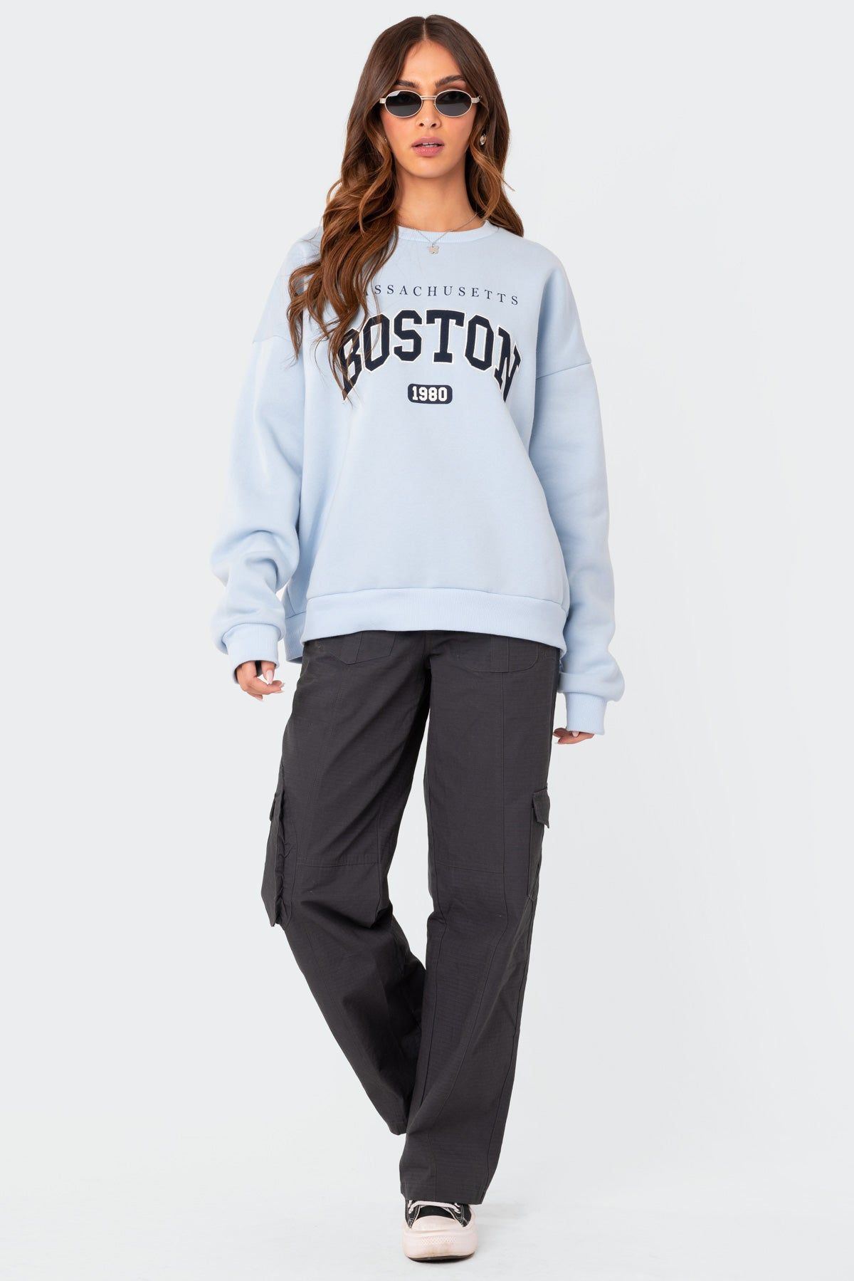 Boston Oversized Sweatshirt sold by Edikted product image thumbnail 2