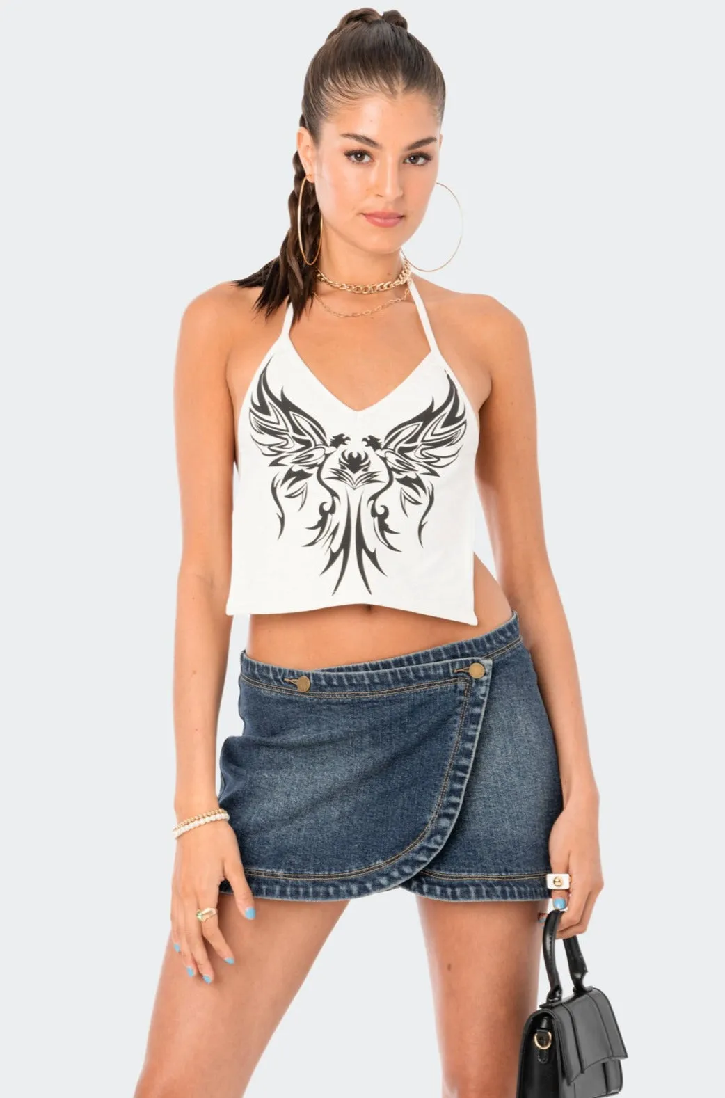 Bella Open-Back Top sold by Edikted