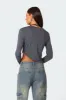 Asymmetric Long Sleeve T Shirt sold by Edikted