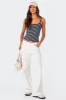 Gretta Striped Ribbed Tank Top sold by Edikted