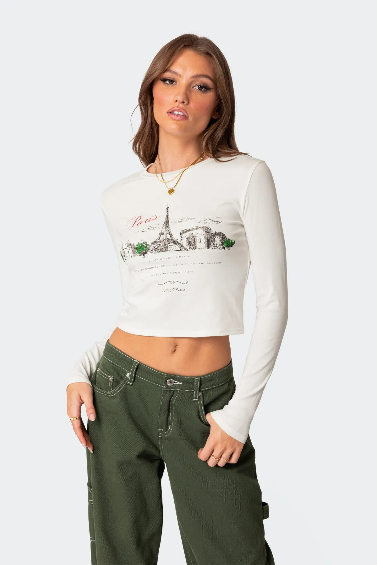 Phillipa Long Sleeve T Shirt sold by Edikted product image thumbnail 2