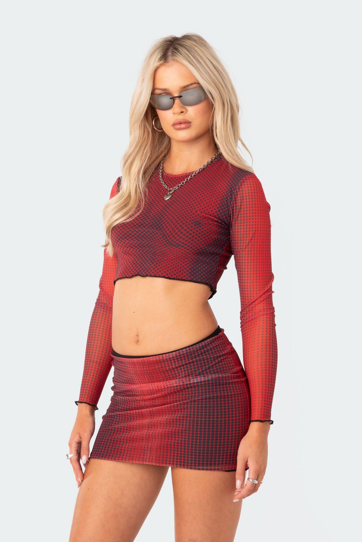 X-Ray Printed Mesh Top sold by Edikted product image thumbnail 3