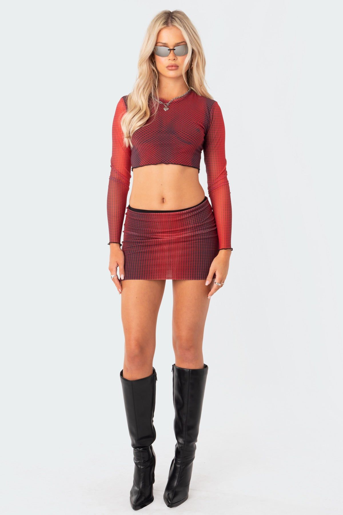 X-Ray Printed Mesh Top sold by Edikted product image thumbnail 2