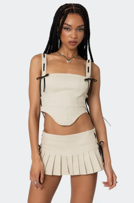 Margaret Ribbon Corset sold by Edikted