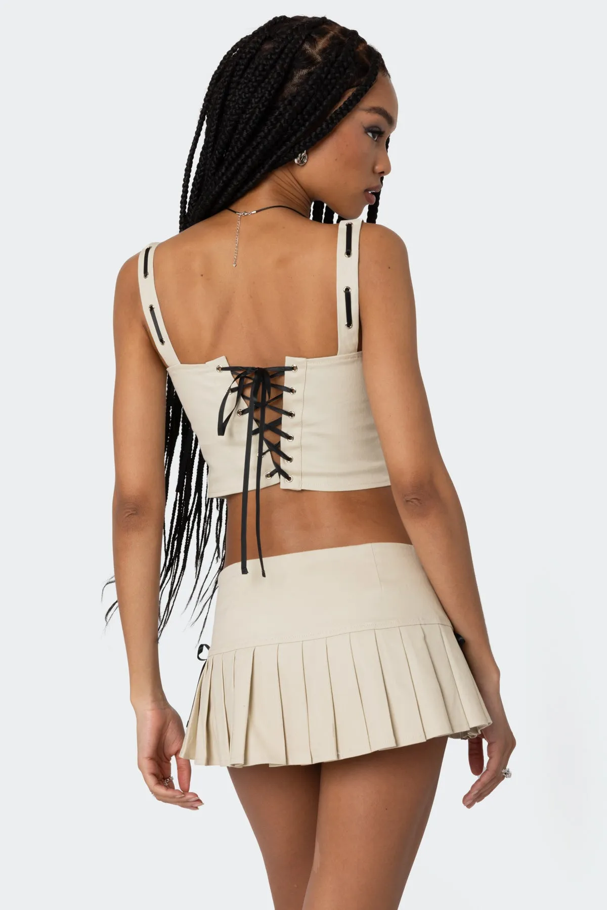 Margaret Ribbon Corset sold by Edikted product image thumbnail 5