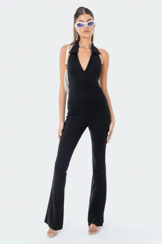 Odell Open-Back Jumpsuit sold by Edikted