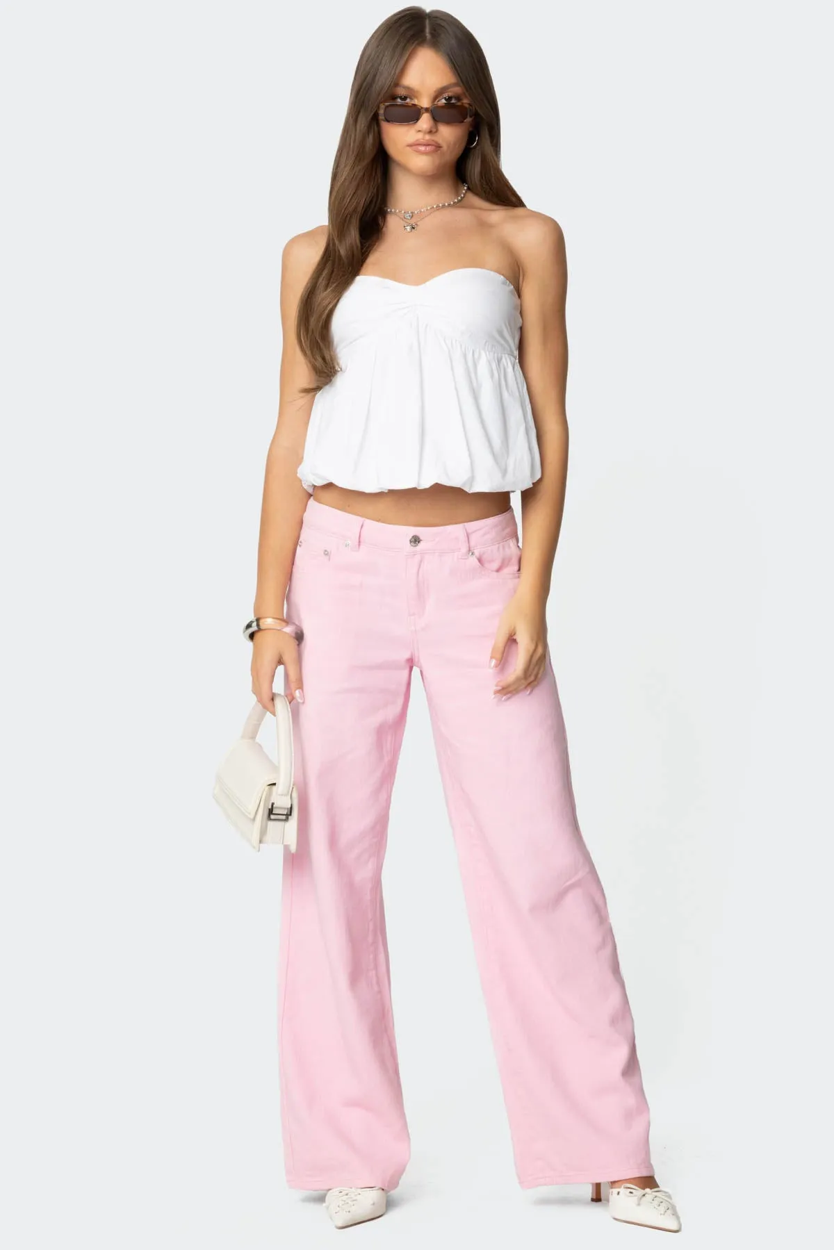 Serina Strapless Bubble Top sold by Edikted product image thumbnail 2