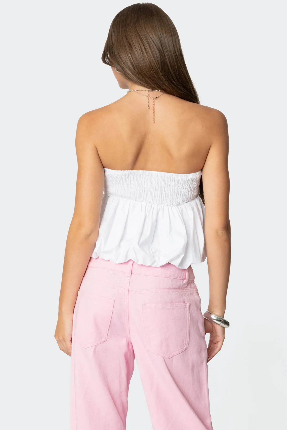 Serina Strapless Bubble Top sold by Edikted product image thumbnail 5