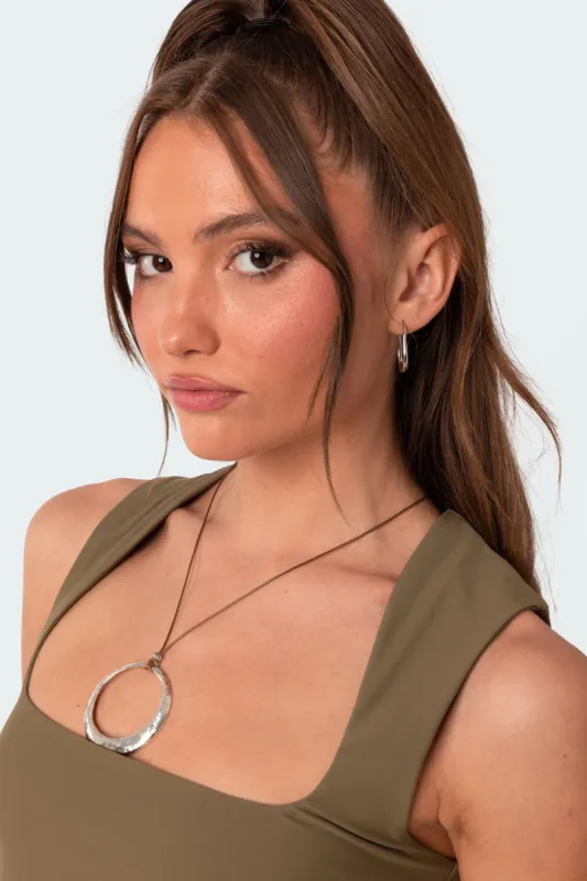 Lasso Pendant Cord Necklace sold by Edikted