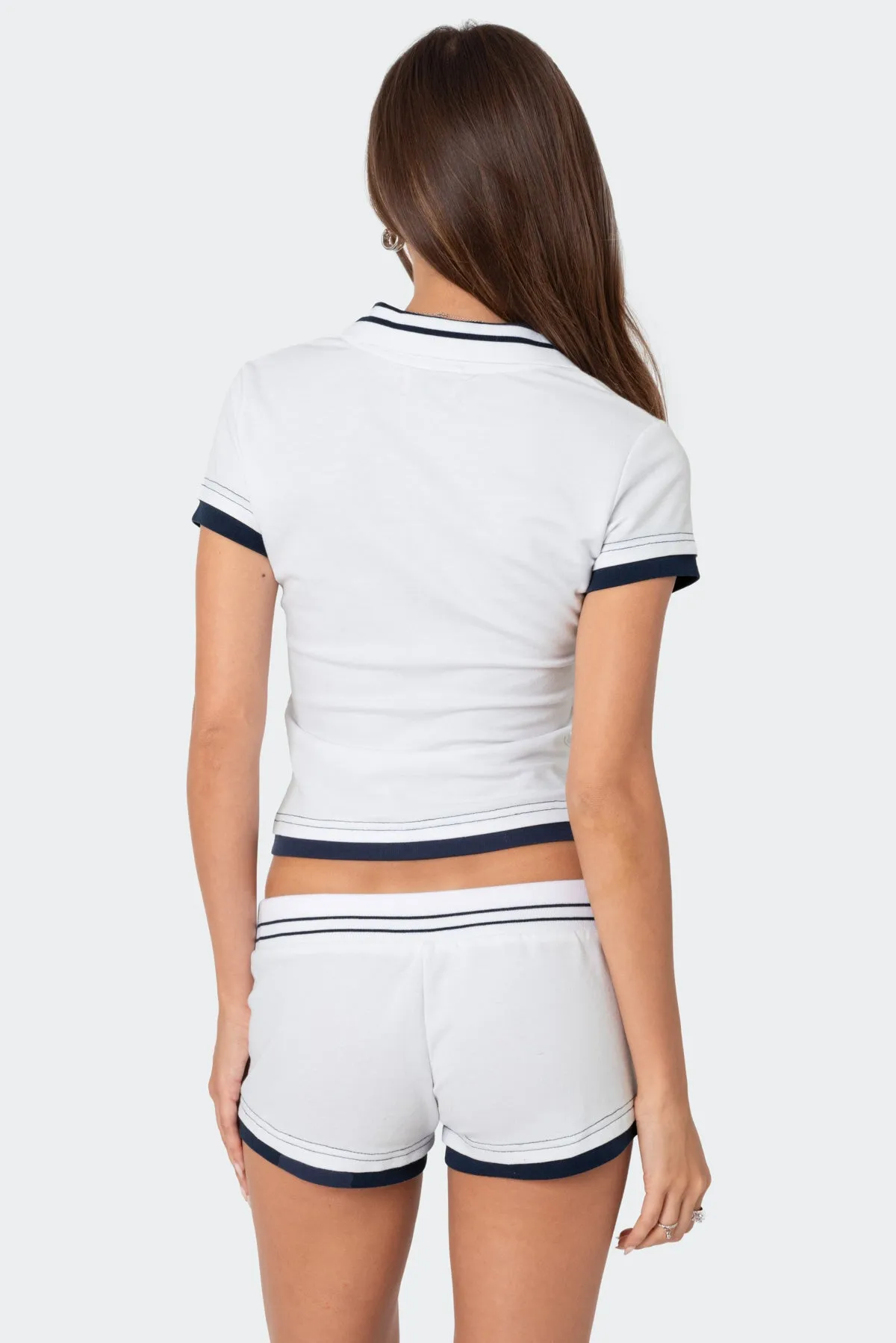 Academia Polo Top sold by Edikted product image thumbnail 5