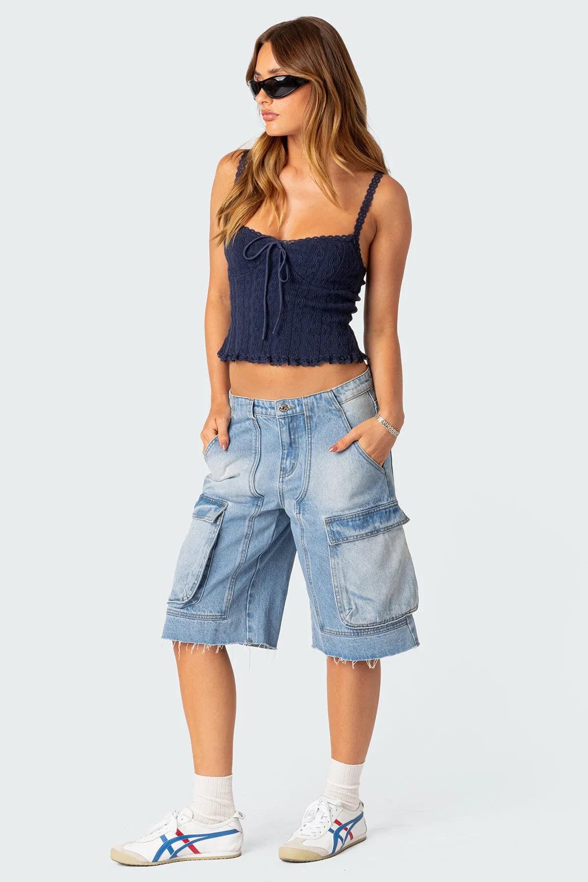 Lacey Knit Tank Top sold by Edikted product image thumbnail 5