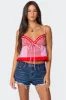 Joanne Mixed Gingham Tank Top sold by Edikted