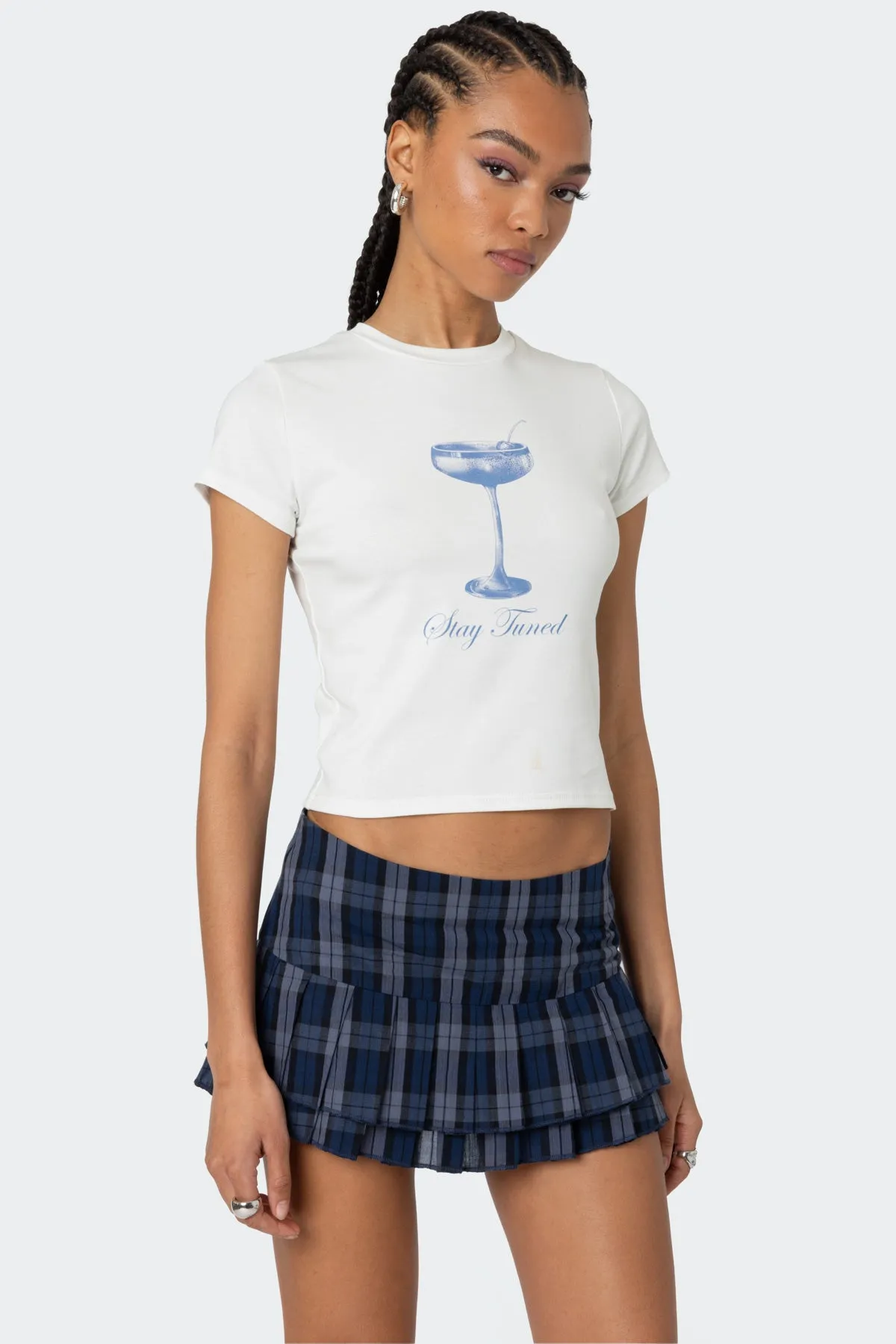 Tuned In T Shirt sold by Edikted product image thumbnail 3