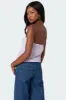 Augusta Pinstripe Strapless Top sold by Edikted