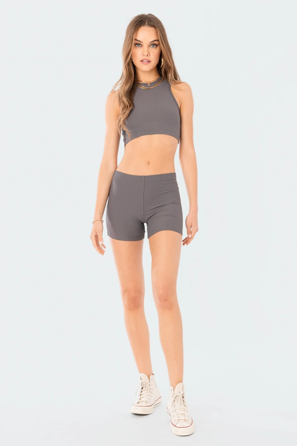 Zoella Ribbed Crop Top sold by Edikted product image thumbnail 2