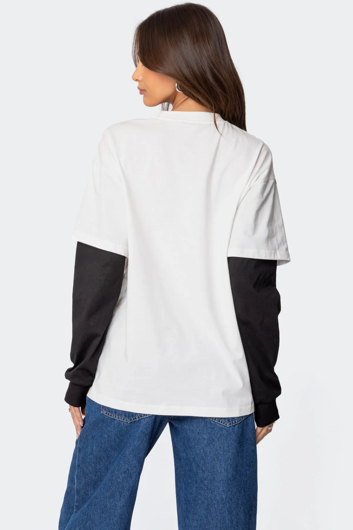 Situationship Oversized Layered T Shirt sold by Edikted product image thumbnail 5