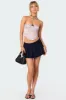 Polka Dot Satin Effect Corset sold by Edikted