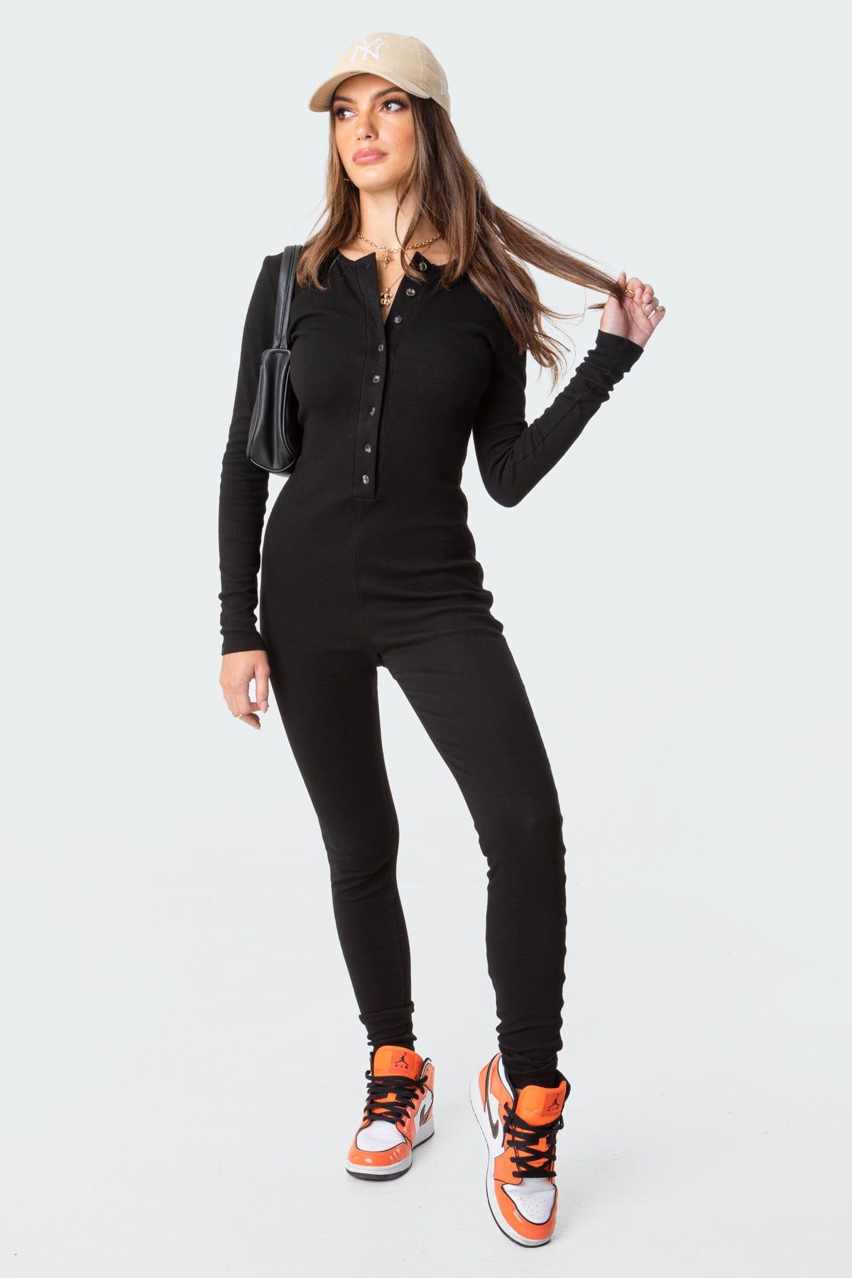 Maddy Ribbed Jumpsuit sold by Edikted product image thumbnail 3