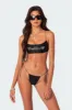 Angel Back Rhinestone String Bikini Bottom sold by Edikted