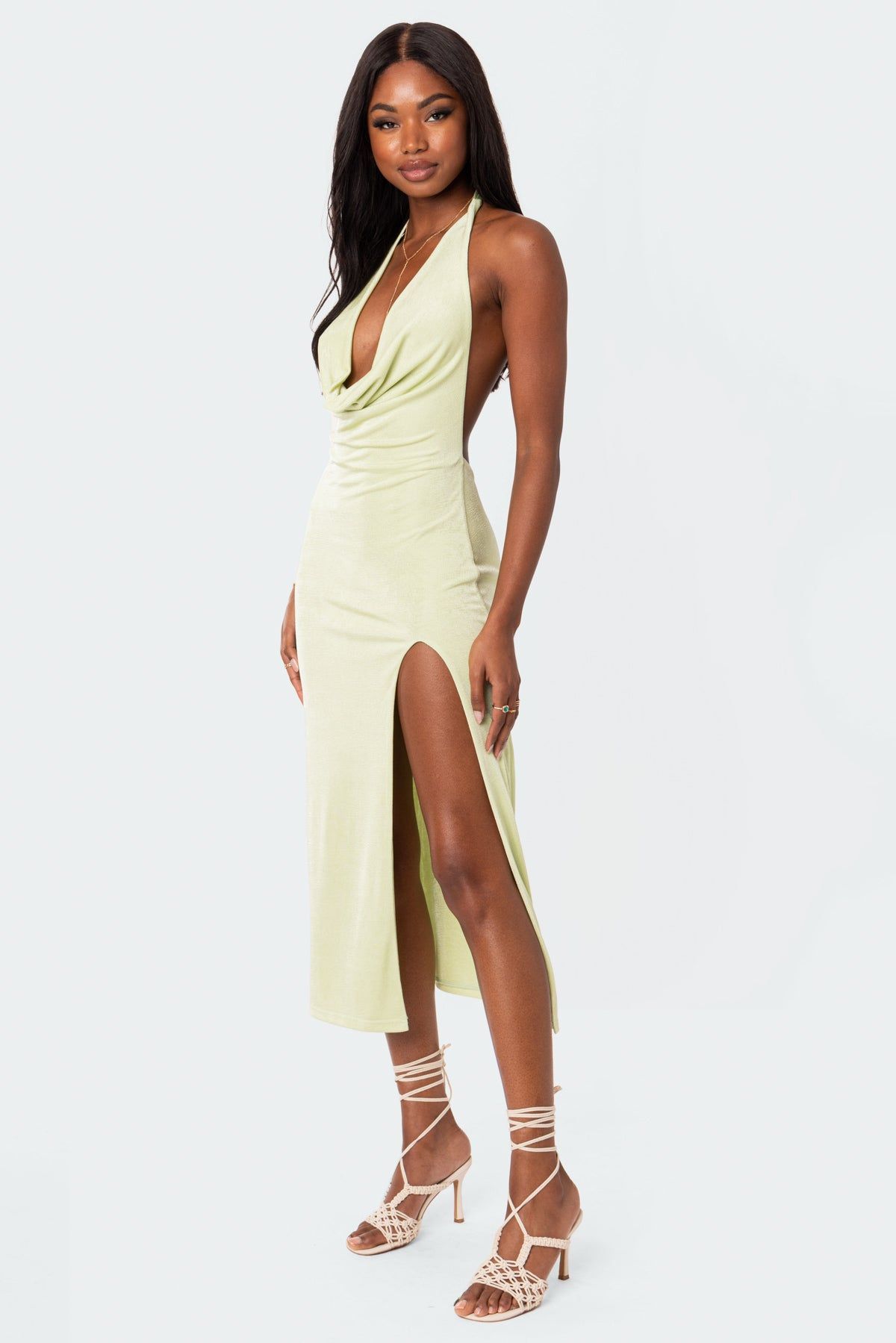 Azalea Open Back Midi Dress sold by Edikted product image thumbnail 3