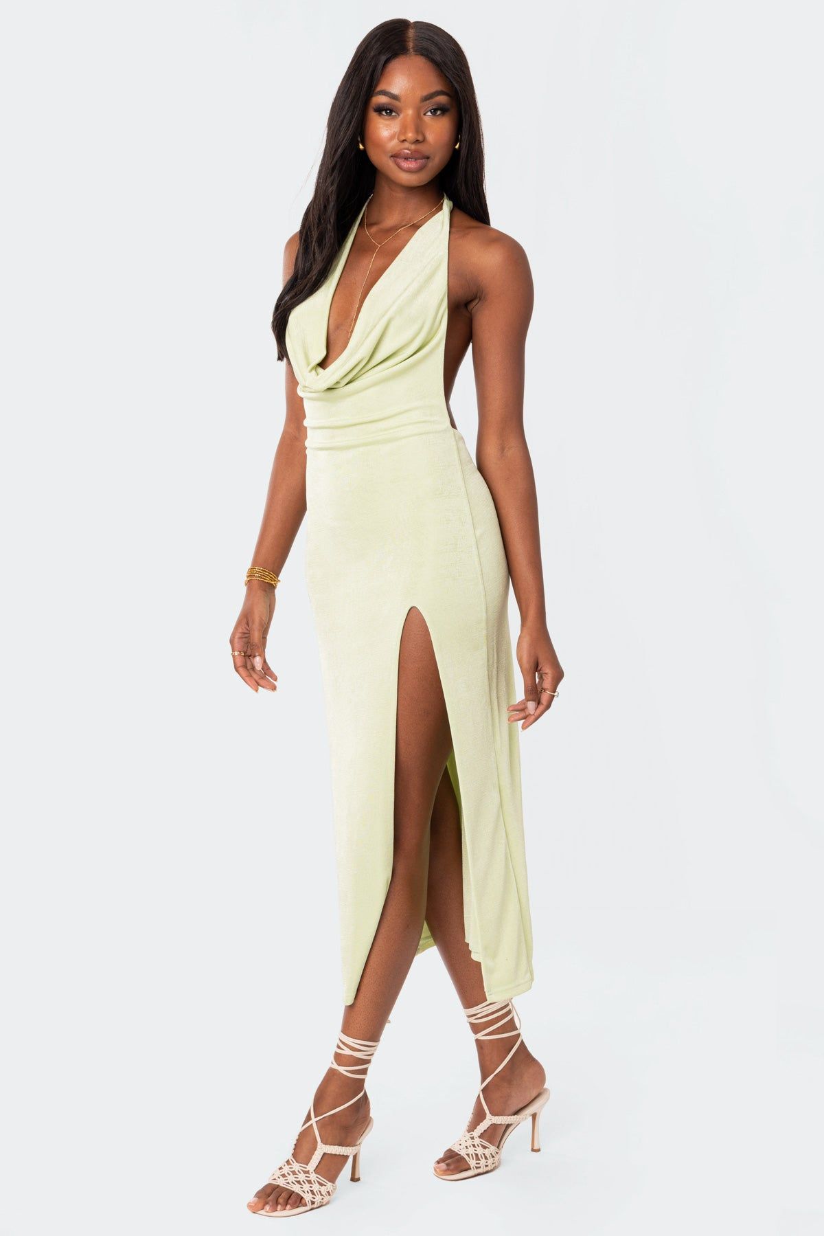 Azalea Open Back Midi Dress sold by Edikted product image thumbnail 4