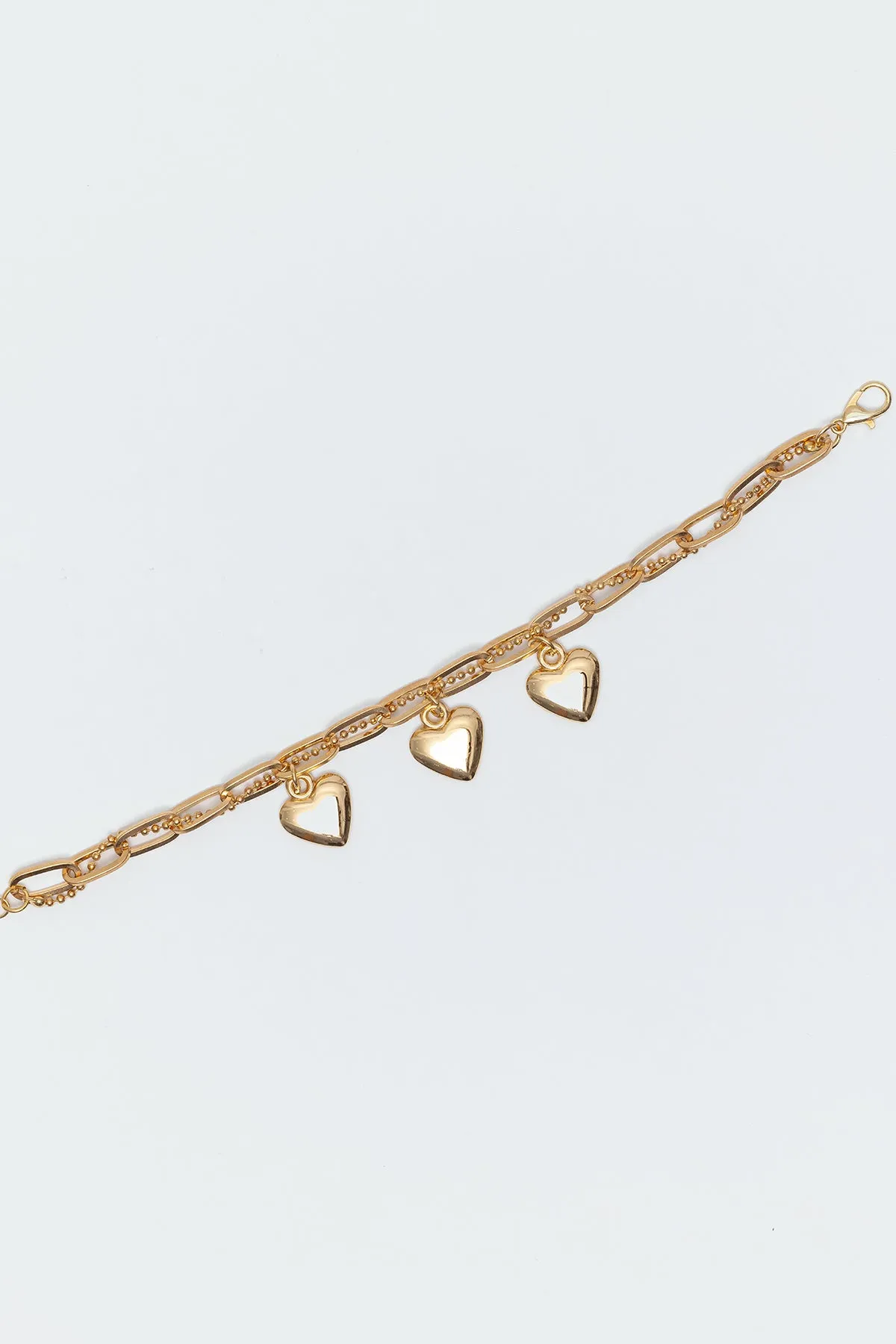 Triple Heart Charm Bracelet sold by Edikted product image thumbnail 3