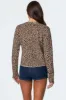 Leopard Printed Knit Cardigan sold by Edikted