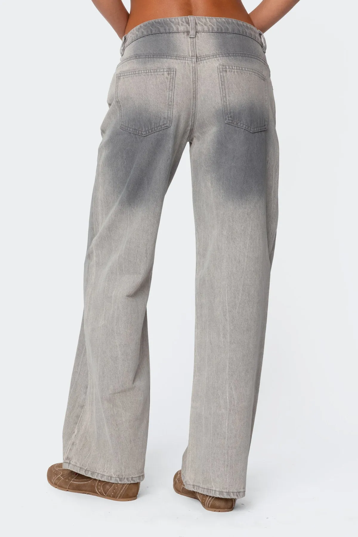 Joe Washed Low Rise Baggy Jeans sold by Edikted product image thumbnail 5