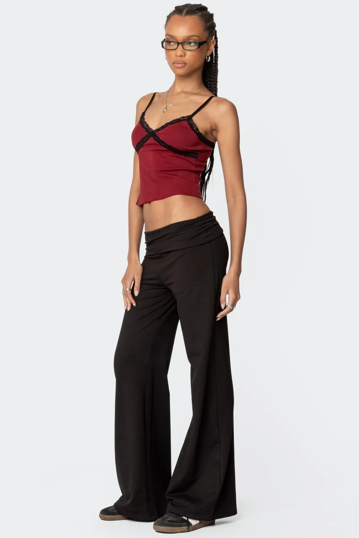 Llena Lace Trim Tank Top sold by Edikted product image thumbnail 3