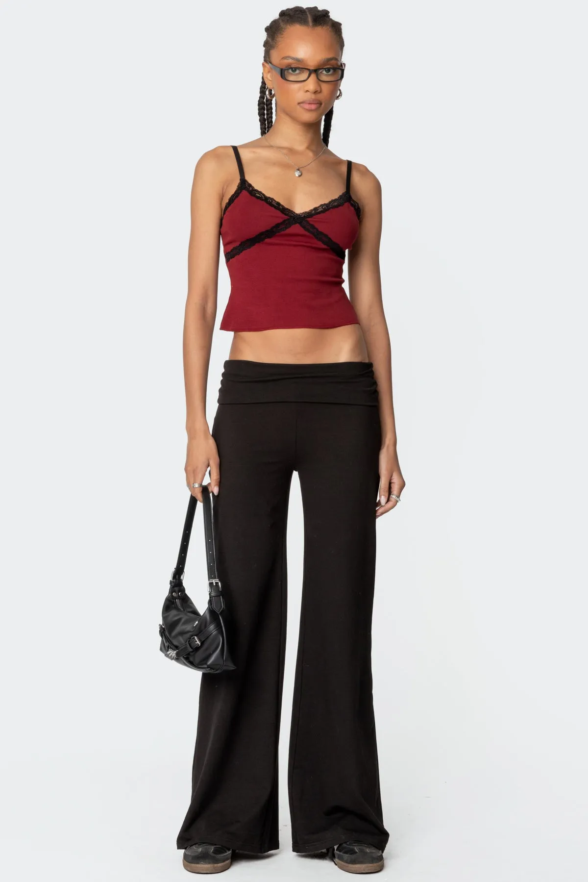 Llena Lace Trim Tank Top sold by Edikted product image thumbnail 2